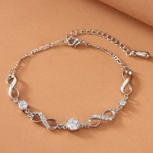 Eternal Brilliance Silver Infinity Bracelet